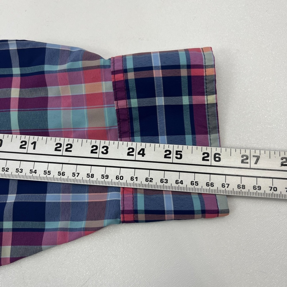 Tommy Bahama Performance Shirt Siesta Key Melbourne Madras Plaid Mens 2X - Picture 10 of 15